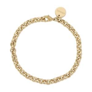 NEW EKLEXIC women's micro royal rolo chain bracelet in gold